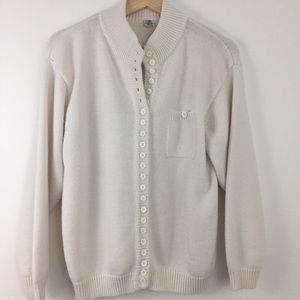 Vintage White Sweater  - 100% Acrylic